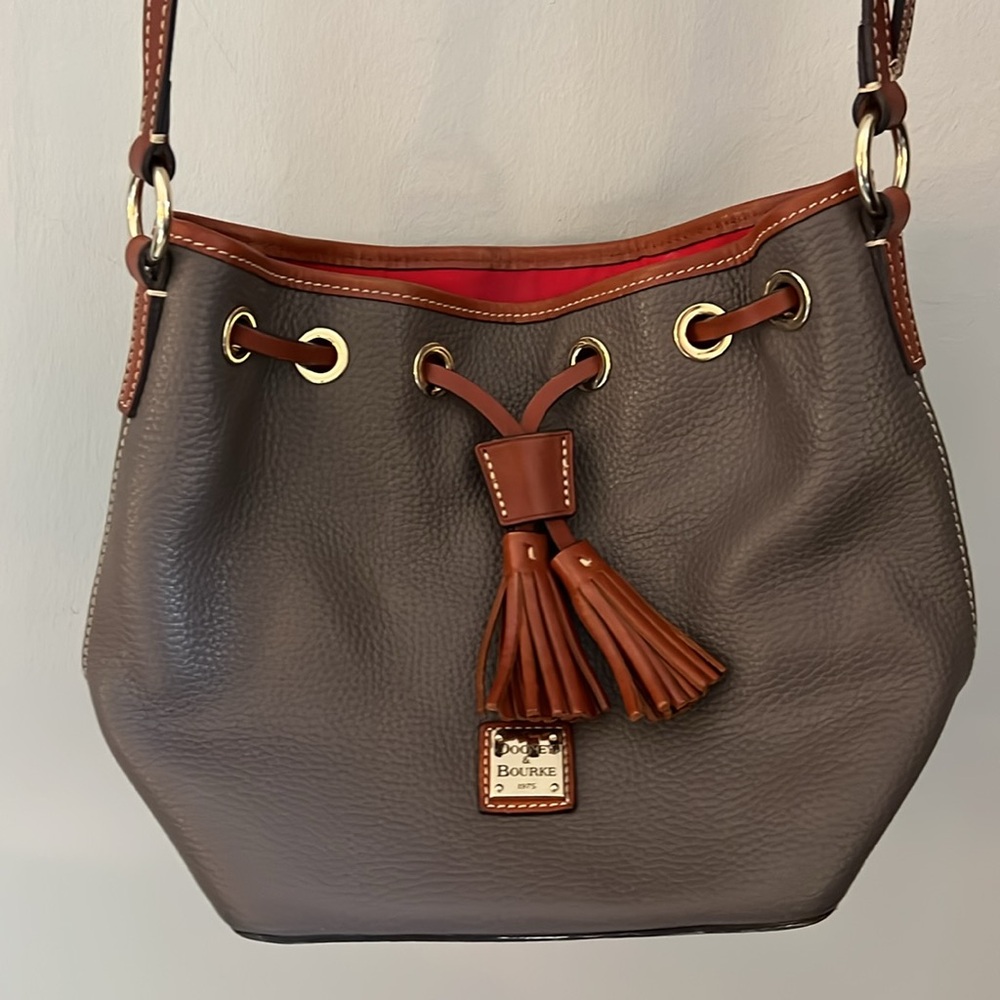 Dooney & Burke Drawstring Bucket Bag - Like New